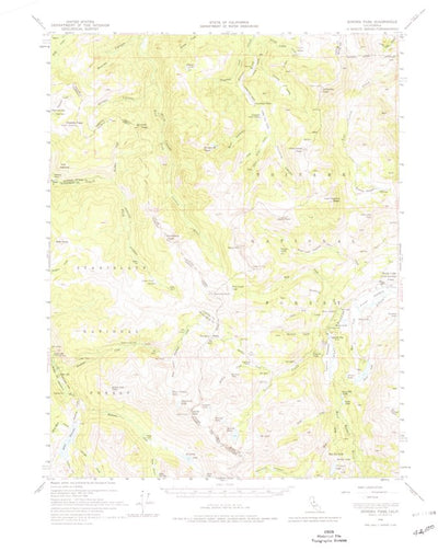 United States Geological Survey Sonora Pass, CA (1956, 62500-Scale) digital map