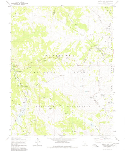 United States Geological Survey Sonora Pass, CA (1979, 24000-Scale) digital map
