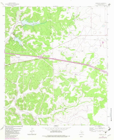 United States Geological Survey Sonora SE, TX (1964, 24000-Scale) digital map