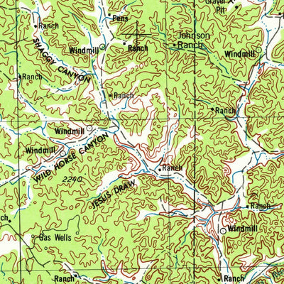 United States Geological Survey Sonora, TX (1954, 250000-Scale) digital map