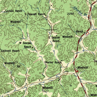 United States Geological Survey Sonora, TX (1958, 250000-Scale) digital map