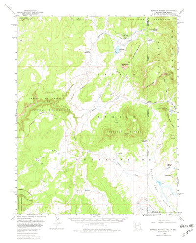 United States Geological Survey Sonsela Buttes, AZ-NM (1955, 62500-Scale) digital map