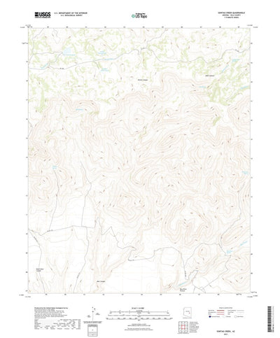 United States Geological Survey Sontag Creek, AZ (2021, 24000-Scale) digital map