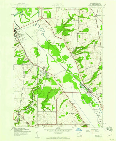 United States Geological Survey Sonyea, NY (1943, 24000-Scale) digital map
