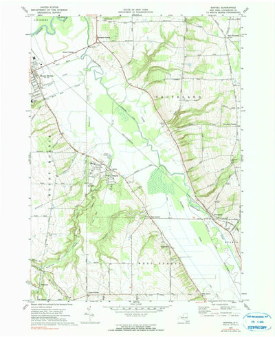 United States Geological Survey Sonyea, NY (1972, 24000-Scale) digital map