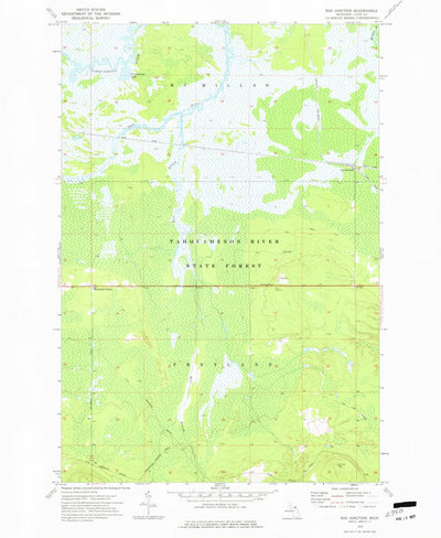 United States Geological Survey Soo Junction, MI (1973, 24000-Scale) digital map
