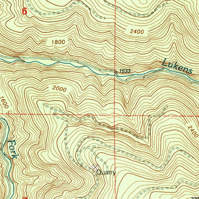 United States Geological Survey Soosap Peak, OR (1997, 24000-Scale) digital map