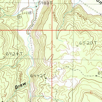 United States Geological Survey Sop Canyon, UT (1987, 24000-Scale) digital map