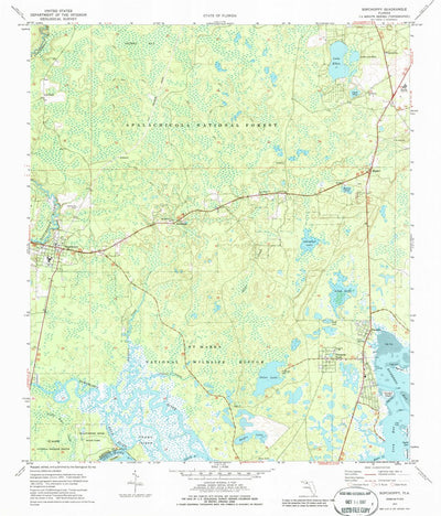 United States Geological Survey Sopchoppy, FL (1972, 24000-Scale) digital map
