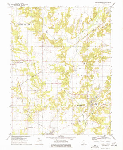 United States Geological Survey Sorento North, IL (1974, 24000-Scale) digital map