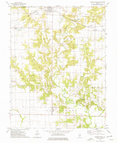 United States Geological Survey Sorento South, IL (1974, 24000-Scale) digital map