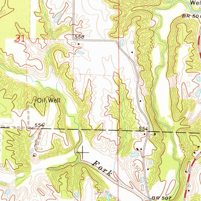 United States Geological Survey Sorento South, IL (1974, 24000-Scale) digital map