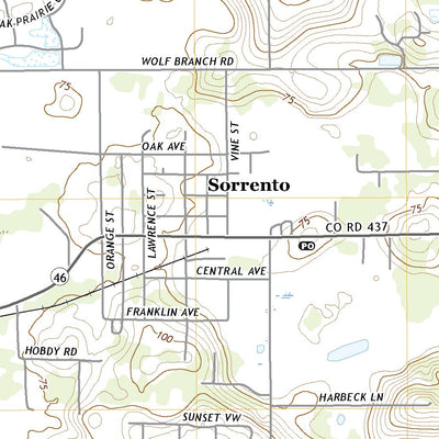 United States Geological Survey Sorrento, FL (2021, 24000-Scale) digital map