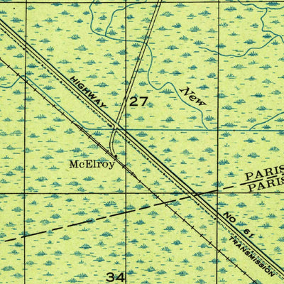 United States Geological Survey Sorrento, LA (1947, 31680-Scale) digital map