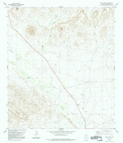 United States Geological Survey Sosa Peak, TX (1983, 24000-Scale) digital map