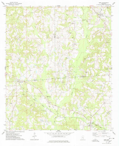 United States Geological Survey Soso, MS (1974, 24000-Scale) digital map