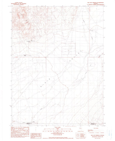 United States Geological Survey Sou Hot Springs, NV (1990, 24000-Scale) digital map