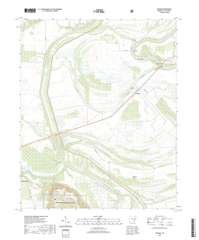 United States Geological Survey Soudan, AR (2020, 24000-Scale) digital map