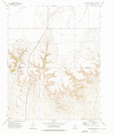 United States Geological Survey Sourdough Creek, TX (1973, 24000-Scale) digital map