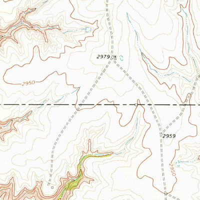 United States Geological Survey Sourdough Creek, TX (1973, 24000-Scale) digital map