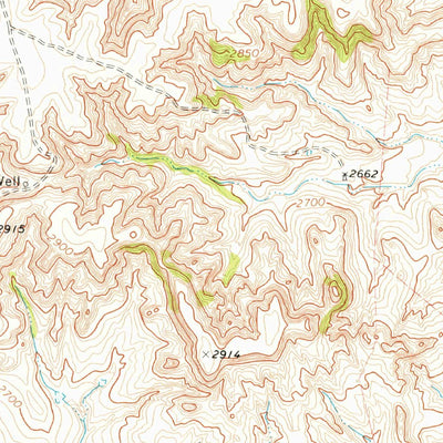 United States Geological Survey Sourdough Creek, TX (1973, 24000-Scale) digital map