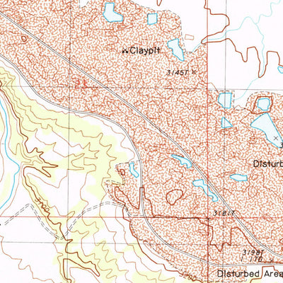 United States Geological Survey Sourdough Flats, SD (1984, 24000-Scale) digital map