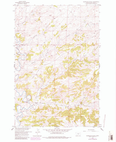 United States Geological Survey Sourdough School, MT (1957, 24000-Scale) digital map