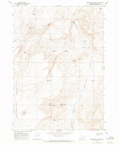 United States Geological Survey Sourdough Spring, OR (1967, 24000-Scale) digital map