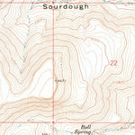 United States Geological Survey Sourdough Spring, OR (1967, 24000-Scale) digital map