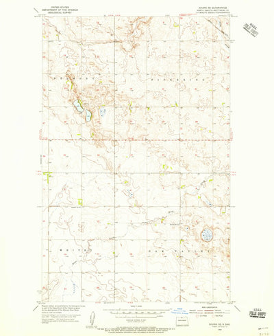 United States Geological Survey Souris SE, ND (1954, 24000-Scale) digital map