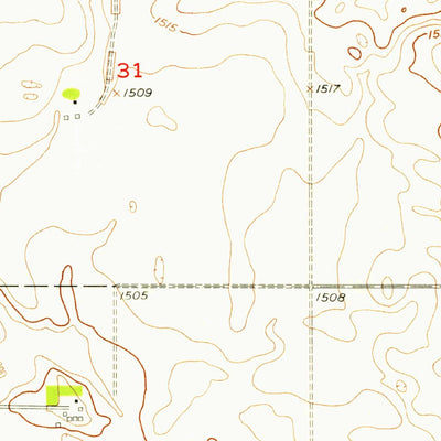 United States Geological Survey Souris SE, ND (1954, 24000-Scale) digital map