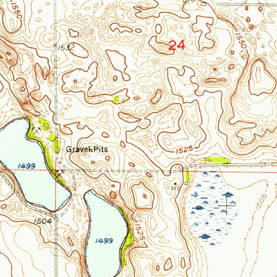 United States Geological Survey Souris SE, ND (1954, 24000-Scale) digital map