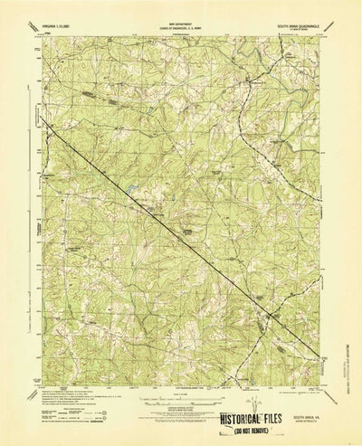 United States Geological Survey South Anna, VA (1944, 31680-Scale) digital map