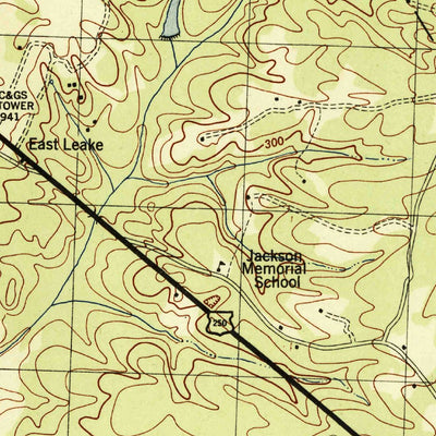 United States Geological Survey South Anna, VA (1944, 31680-Scale) digital map