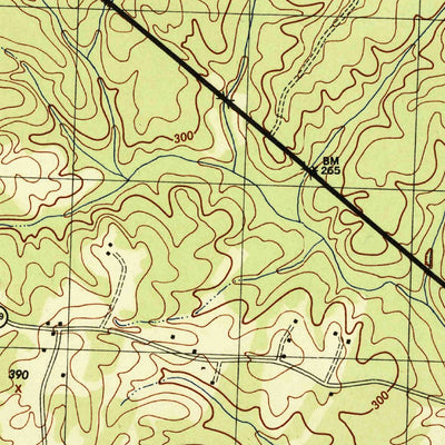 United States Geological Survey South Anna, VA (1944, 31680-Scale) digital map