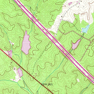 United States Geological Survey South Anna, VA (1968, 24000-Scale) digital map