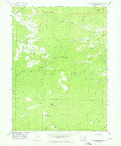 United States Geological Survey South Bald Mountain, CO (1967, 24000-Scale) digital map