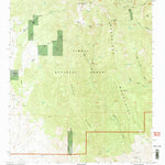 United States Geological Survey South Baldy, NM (1995, 24000-Scale) digital map