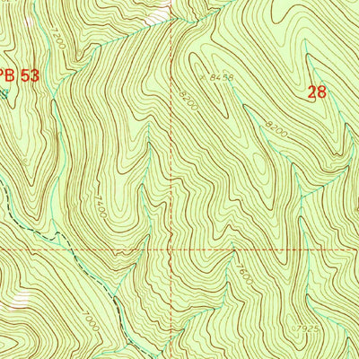 United States Geological Survey South Baldy, NM (1995, 24000-Scale) digital map