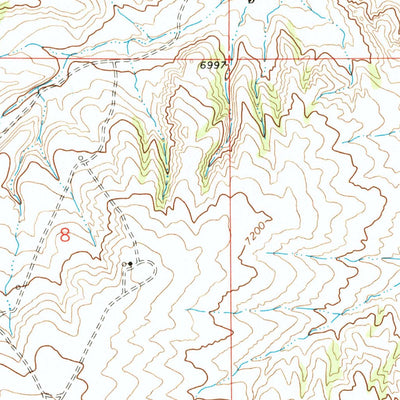 United States Geological Survey South Baxter, WY (1968, 24000-Scale) digital map