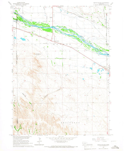 United States Geological Survey South Bayard, NE (1965, 24000-Scale) digital map