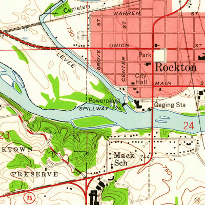 United States Geological Survey South Beloit, IL-WI (1959, 24000-Scale) digital map