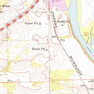 United States Geological Survey South Beloit, IL-WI (1971, 24000-Scale) digital map