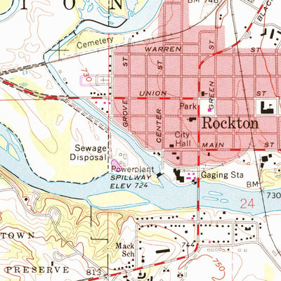 United States Geological Survey South Beloit, IL-WI (1971, 24000-Scale) digital map