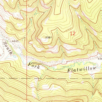 United States Geological Survey South Bench, MT (1970, 24000-Scale) digital map