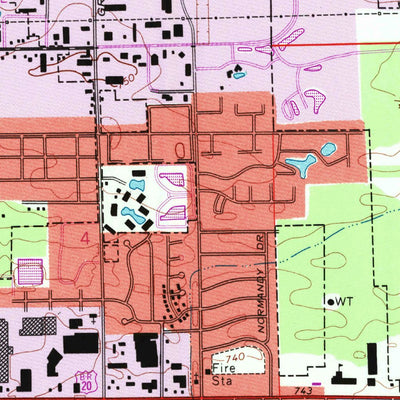 United States Geological Survey South Bend East, IN (1992, 24000-Scale) digital map