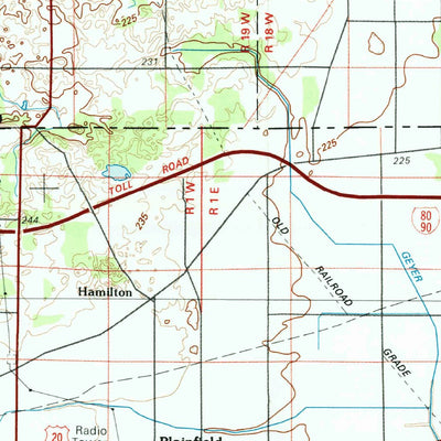United States Geological Survey South Bend, IN-MI (1983, 100000-Scale) digital map