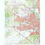 United States Geological Survey South Bend West, IN (1969, 24000-Scale) digital map