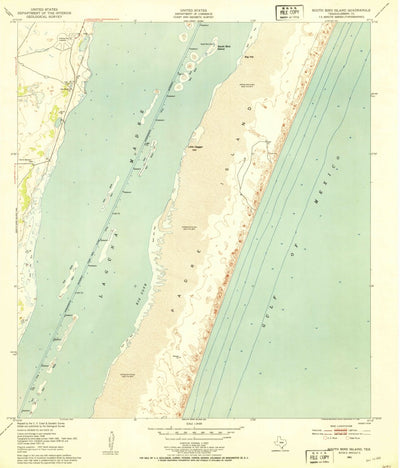 United States Geological Survey South Bird Island, TX (1951, 24000-Scale) digital map