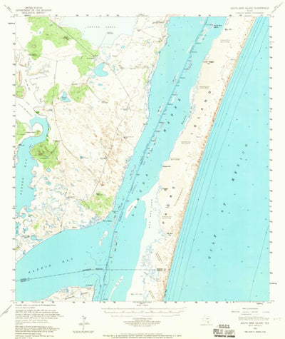 United States Geological Survey South Bird Island, TX (1951, 62500-Scale) digital map